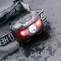 Lámpara Frontal LED Impermeable Con 4 Modos Luz Roja Destacada Y Super Brillante Con Correa Para Camping Pesca Caza - details 0