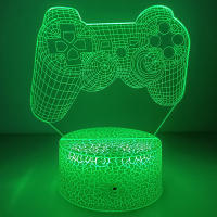 Lámpara De Ilusión 3D Cambiante De 16 Colores Con Gamepad Para PS4 No Disturb Gamer En Trabajo Luz Nocturna Para Hombres Adolescentes Y Niños - details 5