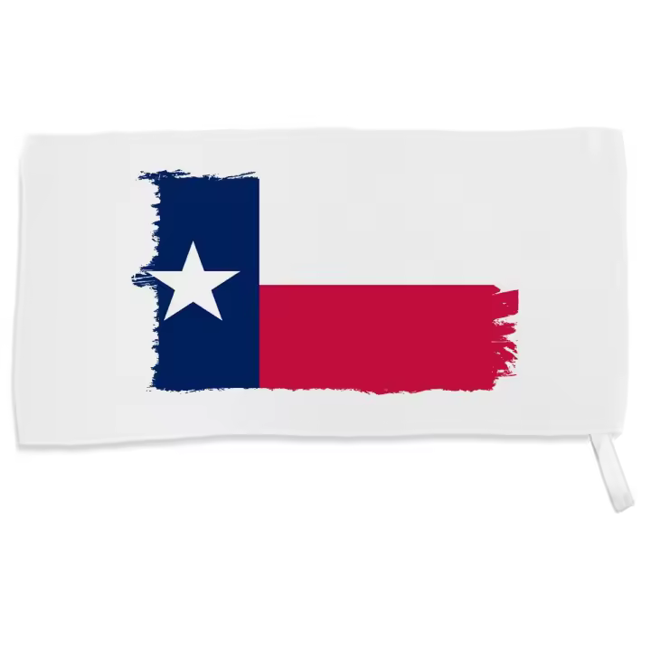 MERCHANDMANIA TOALLA PEQUEÑA ABSORBENTE bandera tejas pais gobierno estadounidense suave personalizada con cinta elastica - 1