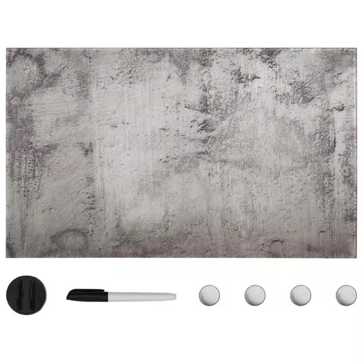 vidaXL Pizarra magnética de pared vidrio en dimensiones 100x60 cm/40x40 cm/50x30 cm y más - 1