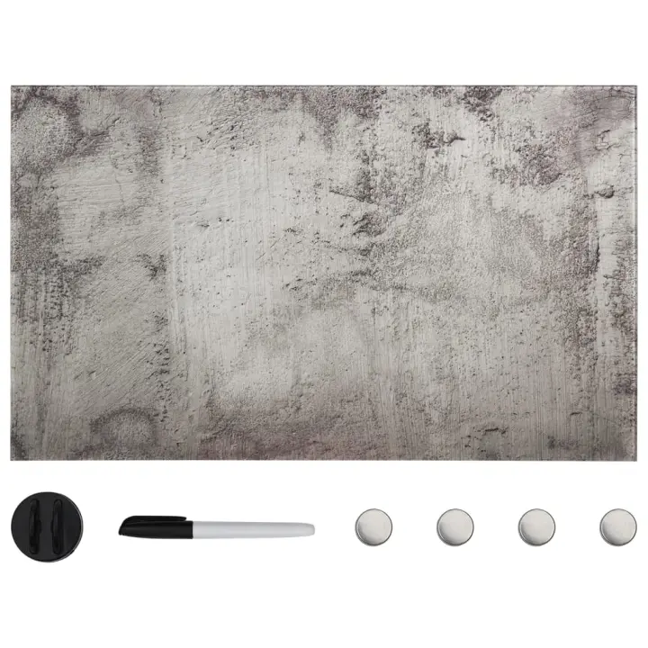 vidaXL Pizarra magnética de pared vidrio en dimensiones 100x60 cm/40x40 cm/50x30 cm y más - 1
