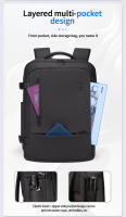 Mochila Multifuncional Fenruien Para Hombres Negocios Clásica De Viaje Con Capacidad Para Portátil De 17.3 Pulgadas Material De Alta Calidad - details 4