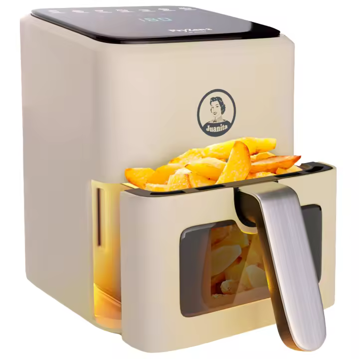 Juanita - Freidora de aire FRYZEN 2, 1350W de potencia, 4 Litros, 7 programas de cocinado, pantalla táctil digital, antihadherente - 1