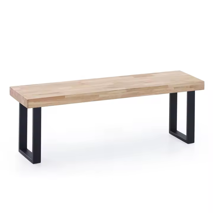 BANCO ASIENTO LOFT ROBLE NORDISH  / NEGRO.  ADC MUEBLECENTER  Envío Gratuito - 1