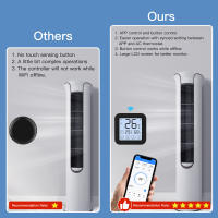 Controlador De Termostato WiFi MOES Tuya Con Pantalla LCD Y Botón Táctil Sensor De Temperatura Y Humedad Incluido Compatible Con Alexa - details 6