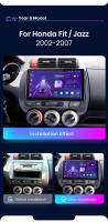 Junsun Android 13 inalámbrico CarPlay Android Auto Radio para Honda Fit Jazz City 2002 2003 2004 2005 2006 2007 coche Multimedia navegación GPS autorradio - details 2
