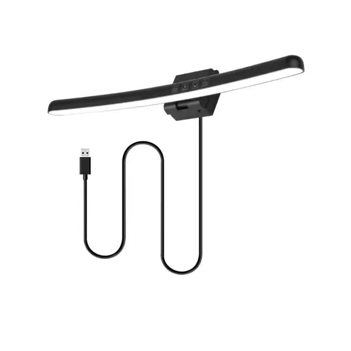 Lámpara De Escritorio LED RGB Curva Para Monitor De PC Luz De Juego Y Oficina Regulable Por USB Con Toque Iluminación Moderna Para Leitura Y Juego - 1