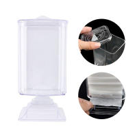 Caja De Almacenamiento Para Uñas Transparente De Acrílico a Prueba De Polvo Organizador De Accesorios De Manicura Para Algodón De Uñas - details 0