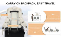 Mochila De Viaje Likros Para Mujeres Con USB Expansible Weekender De Senderismo Para Hombres Portátil 40L Impermeable - details 1