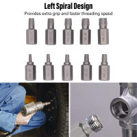 Juego De 10 Piezas De Extractores De Tornillos Dañados Con Bit De Taladro Cabeza Hexagonal Multi Esplín Herramienta De Remoción De Tornillos Y Tornillos De Espiral Izquierda - details 5