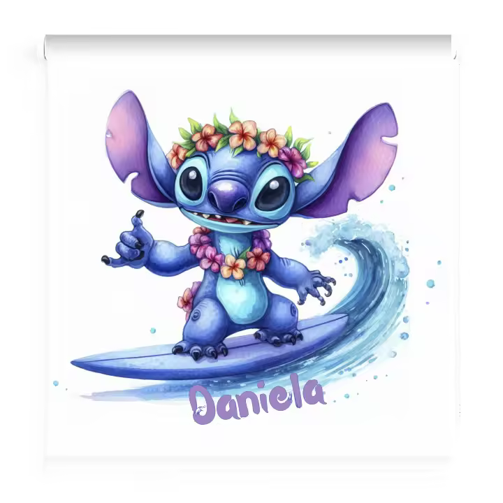 Estores Iroa- Estores Infantiles Personalizados con Nombre Niña- Tejido Translucido Suave Filtrado de luz- Habitacion niña - 1