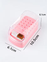 Caja De Almacenamiento Para Cabeza De Pulido De 30 Agujeros Con Cepillo De Limpieza Herramientas De Cerámica Y Acero Tungsteno Anti-Polvo Para Uñas - details 2