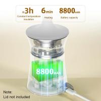 Calentador De Botella Para Bebé Portátil Con Ajuste De Temperatura En 4 Niveles Recargable Por USB Calentador Rápido De 6 Minutos Para Leche Y Agua - details 7
