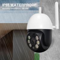 cámaras de vigilancia wifi, cámara de vigilancia wifi ip de 2mp zoom digital 4x visión nocturna monitor de video de vigilancia a todo color inalámbrico al aire libre impermeable, seguridad wifi al aire libre cámaras de seguridad wifi - details 3