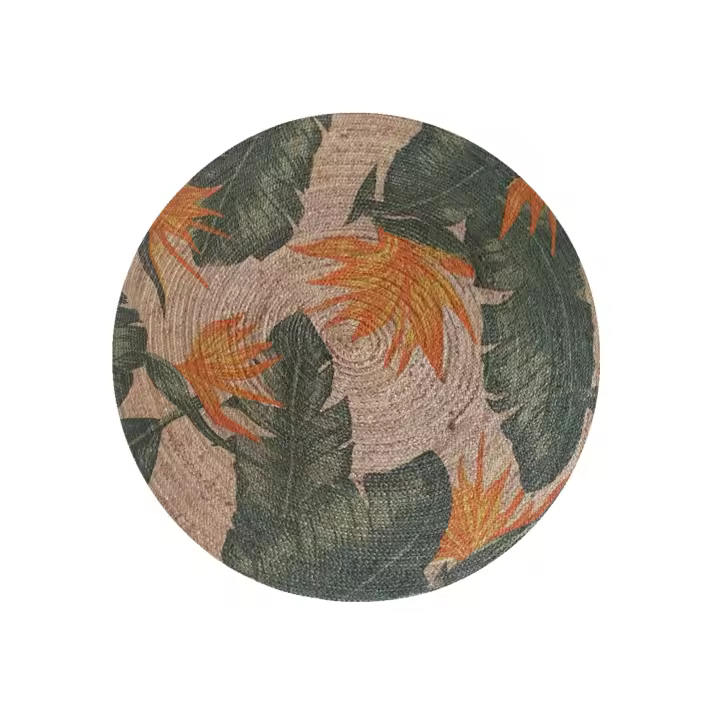 Parentesi Quadra  -  ALFOMBRA YUTE TROPICAL NARANJA - 1