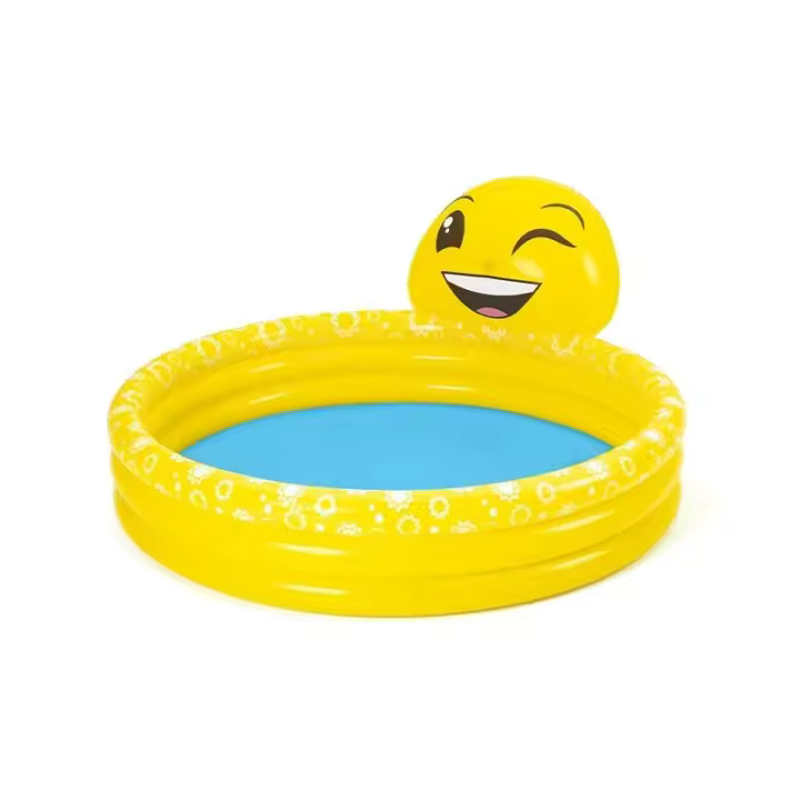 Bestway Piscina Hinchable Infantil Chorro Sonrisa 165x144x69 cm +2 Años Jardin 53081 - 1