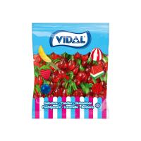 Cerezas Gominola Gigantes Jelly Vidal  Bolsa 1Kg  Sin Gluten  Chuches de Cereza Intensas y Jugosas para Fiestas y Snacks - details 0