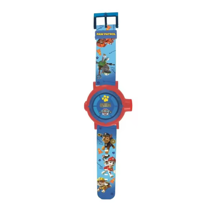 LEXIBOOK - Reloj proyector digital con 20 proyecciones, Patrulla Canina - 1