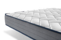 Meimon Colchón enrollado NILO con núcleo de espuma HR de alta densidad, doble cara para verano e invierno, viscoelástica en cara invierno, tejido transpirable stretch, altura 16 cm, envío enrollado para fácil transporte e instalación - details 2