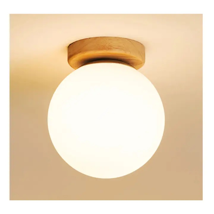 Lámpara De Techo Moderna IRALAN Con LED Y Madera Sólida Bombilla No Incluida Decoración Para Habitación Luz De Hogar Aplicación Versátil Estilo Contemporáneo - 1