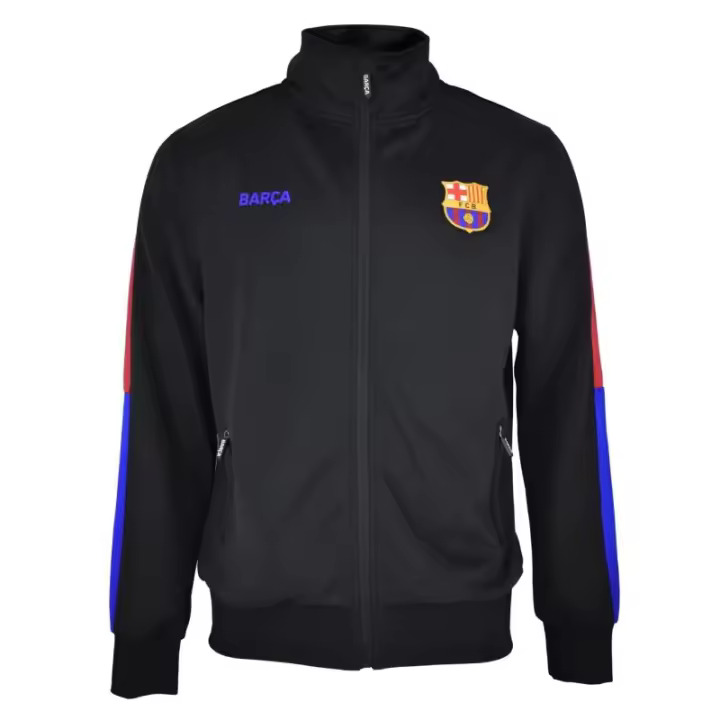 Chaqueta Fútbol Club Barcelona plus Barca Black tallas para adulto producto oficial 100% Poliéster 5002JPBL - 1