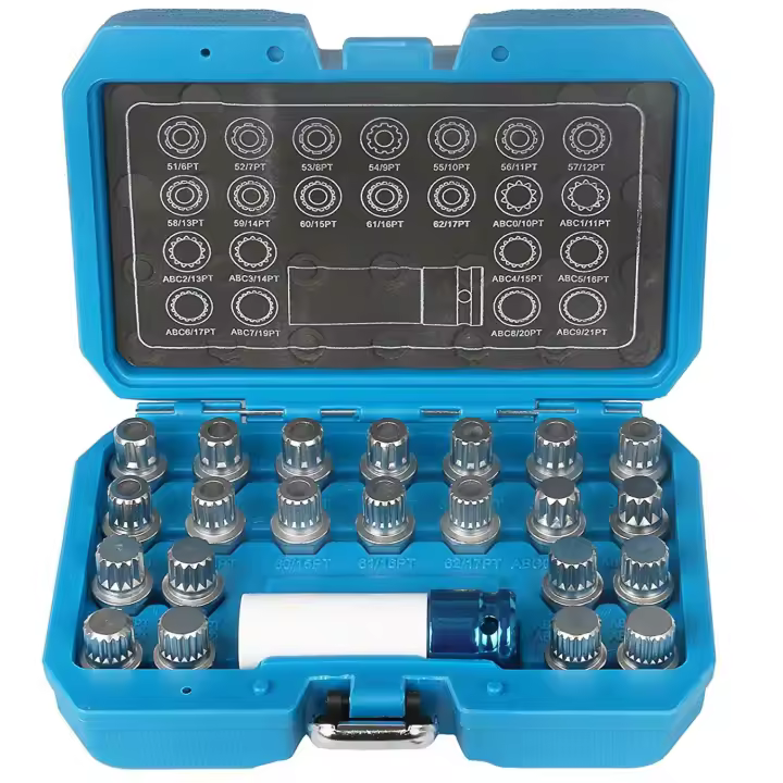 JOMAFA - JUEGO VASOS PARA TORNILLOS ANTIRROBO VAG 23 PIEZAS - 3420 - 1