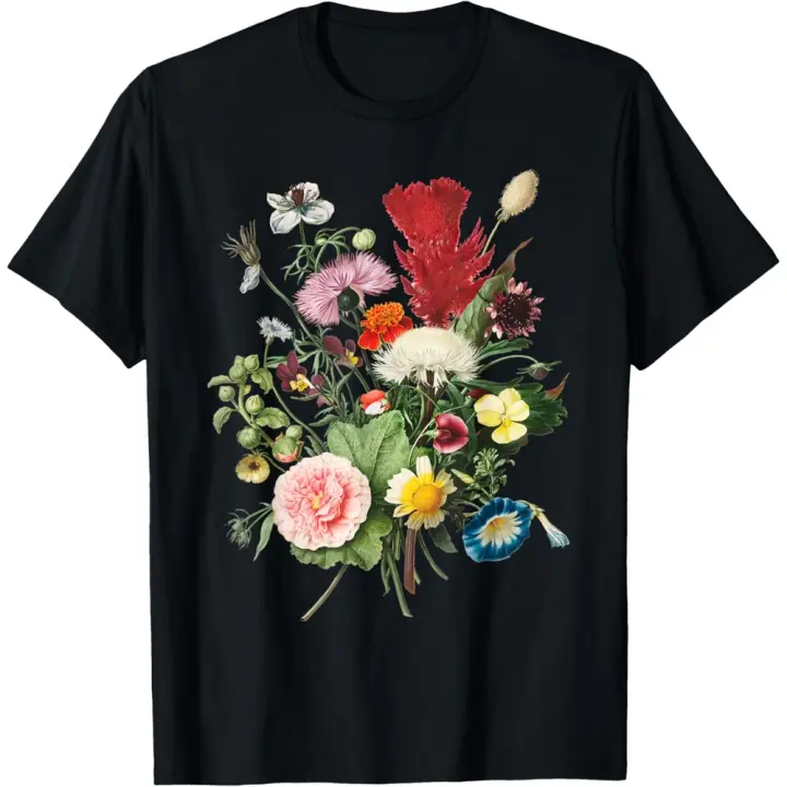 Camiseta de Manga Corta, 100% Algodón, Ropa Unisex para Hombres y Mujeres en 5 Tallas, Camiseta Negra, Cuello redondo con estampado. - 1