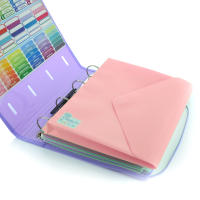 Office Box - Pack 10 Carpeta Sobre con Cierre de Velcro - Multitaladro con Fuelle - Tamaño A4+ - REF 357 - 5 Colores Classic - 4 Blush Pastel - 100% Eco - details 4