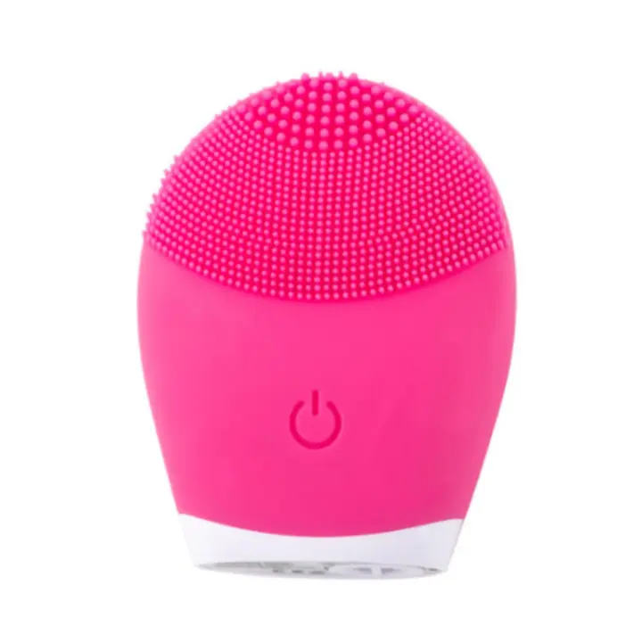 Cepillo De Limpieza Facial Eléctrico De Silicona Con Vibración Sonic Herramientas De Limpieza Profunda Massajeador Facial IPX5 Resistente Al Agua Para Cuidado De La Piel Eliminador De Quistes - 1