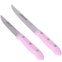 Arcos Set Cuchillos Juego Cuchillos Cuchillo Pelador y Cuchillo Verduras  Cuchillo 100mm + Cuchillo 150 mm  Mango Rosa  Envase Ecologico - details 0