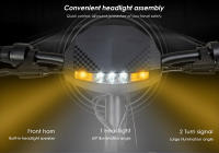 Patinete eléctrico adultos homologado dgt Plegable Kukirin G2 Actualización 2025, Motor 800W, Batería 48V 15.6Ah, Neumáticos 10 pulgadas, Velocidad Máxima 45 km/h, Autonomía de 55 km, Pantalla Táctil, Freno de Disco, Sistema de 7 Luces - details 11