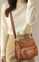 Bolso De Hombro Para Mujer De Lujo En Cuero Suave Diseñador Bolso Cruzado De Calidad Sac a Main Estilo Versátil Tote Solid PU Con Cierre De Cremallera - details 5