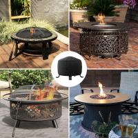 Cubierta Redonda De Acero Para Piletas De Fuego 600D Tela De Oxford Resistente Al Viento Y Anti-UV Para Muebles Al Aire Libre - details 5