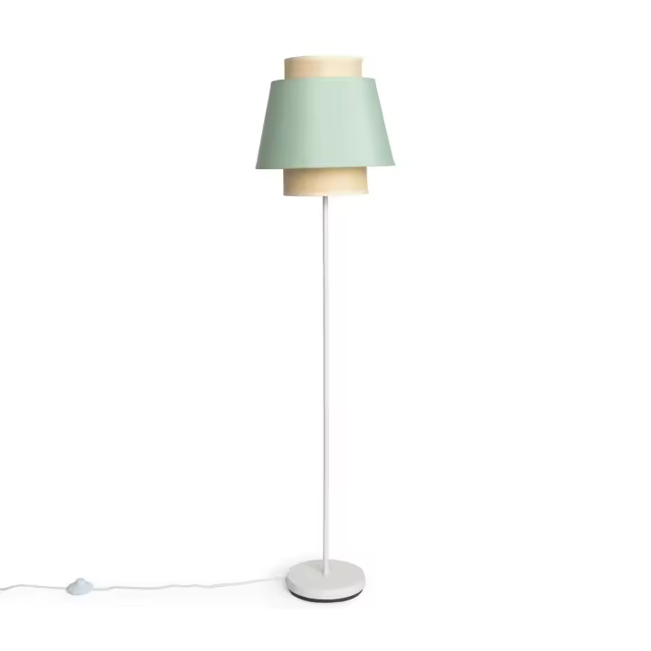 Ledkia Lámpara de Pie Tela Chulu - Diseño Mediterráneo con Acabados de Calidad - 1