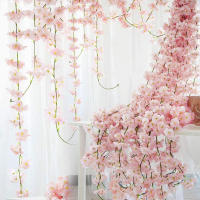 Arco De Rosas Artificiales De Sакura 180CM Para Boda Decoración De Jardín Fiesta En Casa Navidad Falsa Seda Plantas Para Scrapbook - details 7