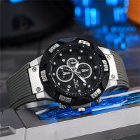 Reloj Deportivo De Cuarzo Para Hombre Con Pantalla Grande De Silicona Resistente Al Choque Reloj De Pulsera Casual Moda - details 1