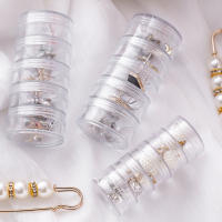 Caja De Organización Para Joyas Y Maquillaje 5 Capas Plástico Redondo Para Colgantes Y Pendientes Caja De Almacenamiento Con Cierre De Botón Y Zip - details 4