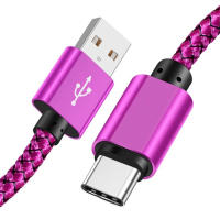 Cable De Carga Rápida De Nylon USB a a Tipo C Para Huawei Samsung Android 1M 2M 3M Transmisión De Datos Dispositivo De Carga TypeC - details 13