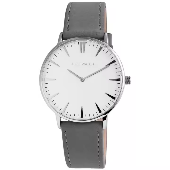 Reloj Just® Mujer Cinza com Bracelete em Couro Genuíno - 0004 - 1