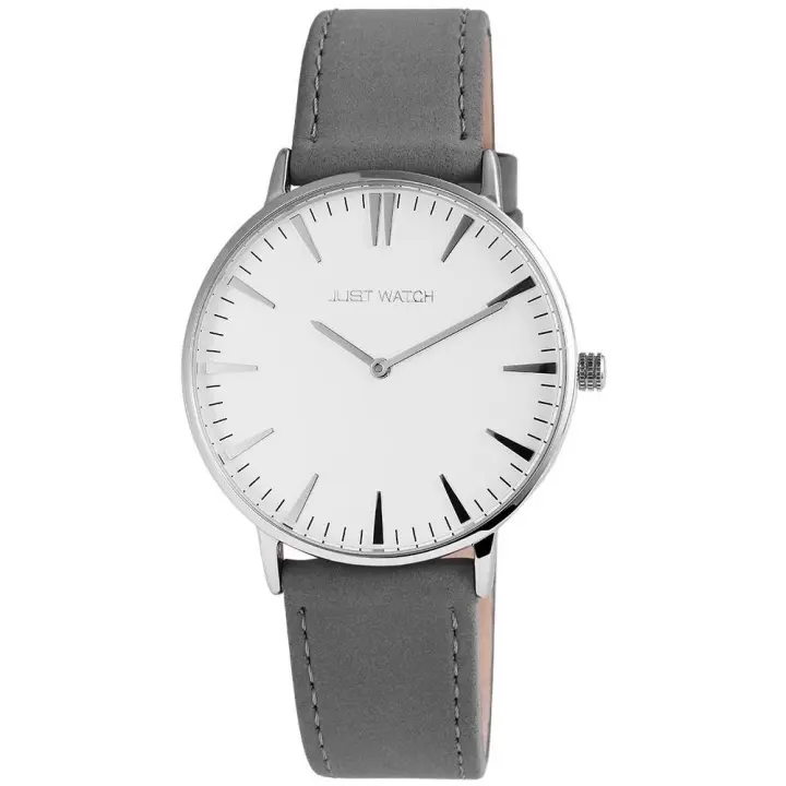 Reloj Just® Mujer Cinza com Bracelete em Couro Genuíno - 0004 - 1