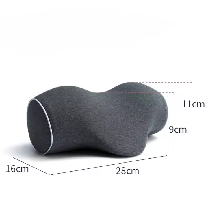 Almohada De Soporte Cervical Portátil Para Viajes Almohada De Memoria Espuma Cómoda Para Tracción Antiarco Y Descanso Del Cuello - 1
