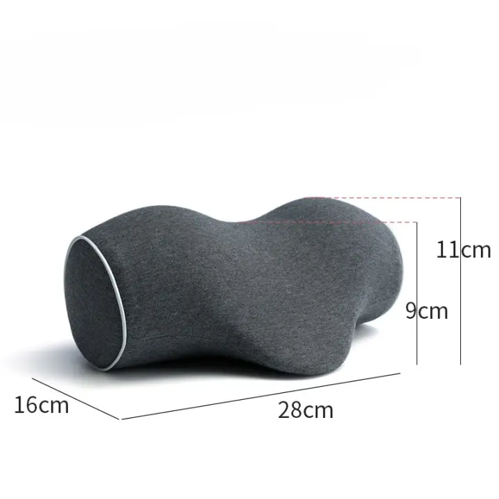 Almohada De Soporte Cervical Portátil Para Viajes Almohada De Memoria Espuma Cómoda Para Tracción Antiarco Y Descanso Del Cuello - 1