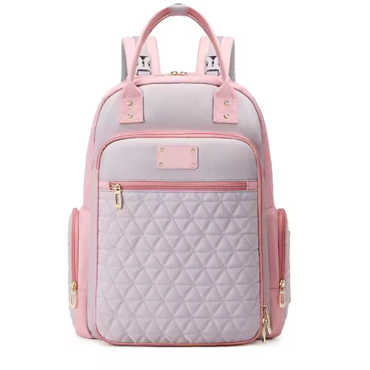 Moda Momia Bolsa de gran capacidad madre y el bebé Bolsa multifuncional de mano impermeable pañal Bolsa Hambros mochilas - 1