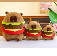 Muñeco De Peluche Capybara Lindo En Forma De Hamburguesa Juguete Suave Kawaii Regalo De Cumpleaños Mejor Para Niños - details 3
