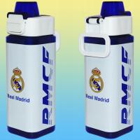 CANTIMPLORA RECTÁNDULAR REAL MADRID AZUL Y BLANCA CON LOGO DEL ESCUDO. CAPACIDAD 600ML. KIDS EUROSWAN - details 1