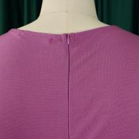 Vestido Elegante Para Oficina Para Mujer Con Cuello En V Manga Corta Cinturón Ajustado Recto Midi Formal Ropa De Negocios Para Mujer - details 15