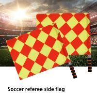 2pcs/Pack Banderas De Arbitro De Fútbol Profesionales Para Juegos Deportivos Equipo De Arbitraje De Partidos De Fútbol Lineista - details 6