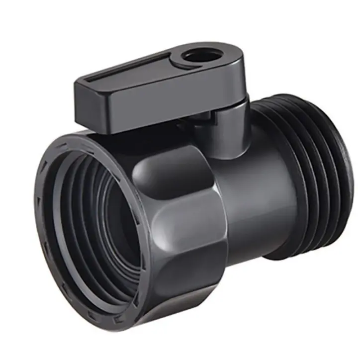 Válvula De Apagado De Camión De Jardín 3/4" Plástico Conector De Hilo Estándar Válvula De Agua Para Conexión Rápida De Jardín - 1
