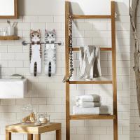 Divertidos Gatos Toalla de Mano-Decoración Gato Toalla Colgantes para Baño Trapos de Cocina-Animal Absorbente suave Toallas-regalos Graciosos Para Originales Mujer Amantes de Los Gatos-Atigrado - details 2