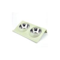 Cuenco de agua de acero inoxidable, comedero, solución, suministros para perros y gatos, cuenco doble, mesa de alimentación para perros y gatos - details 1